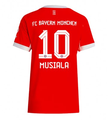 Lacne Ženy Futbalové dres Bayern Munich Jamal Musiala #10 2025-26 Krátky Rukáv - Domáci